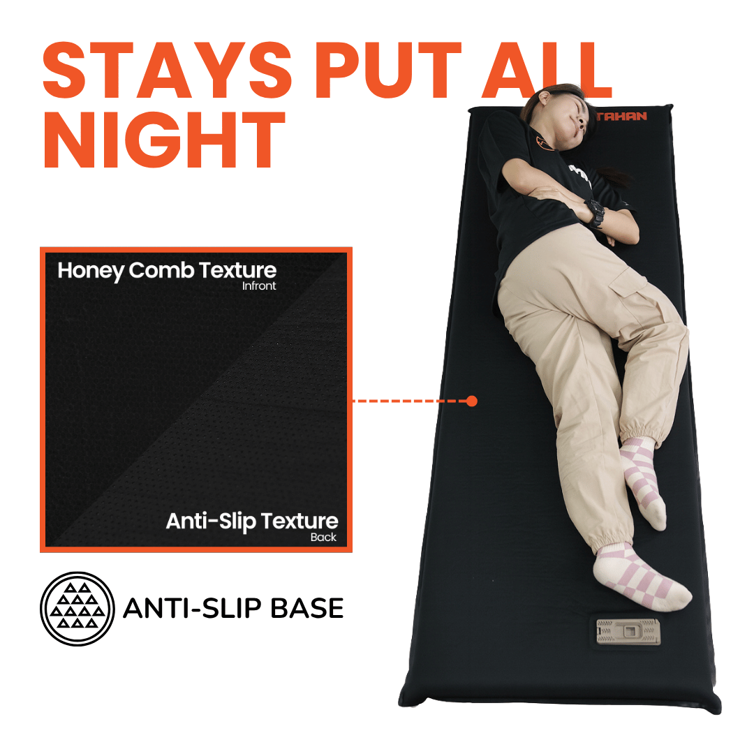 TAHAN Cloud Deluxe Air Mattress - Single - TAHAN Worldwide - MATTH195BK