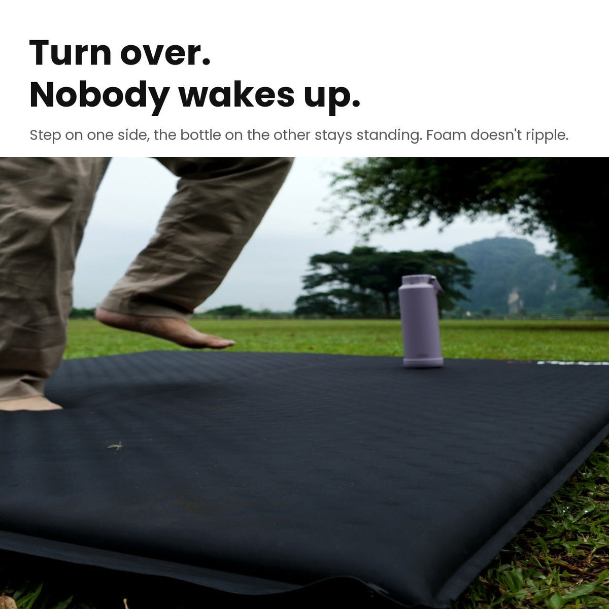 TAHAN Cloud Link Self-Inflating Foam Mattress - TAHAN Outdoor - MATTH155BK