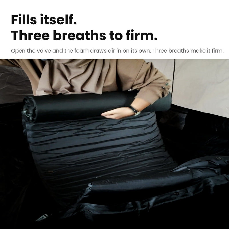 TAHAN Cloud Link Self-Inflating Foam Mattress - TAHAN Outdoor - MATTH155BK