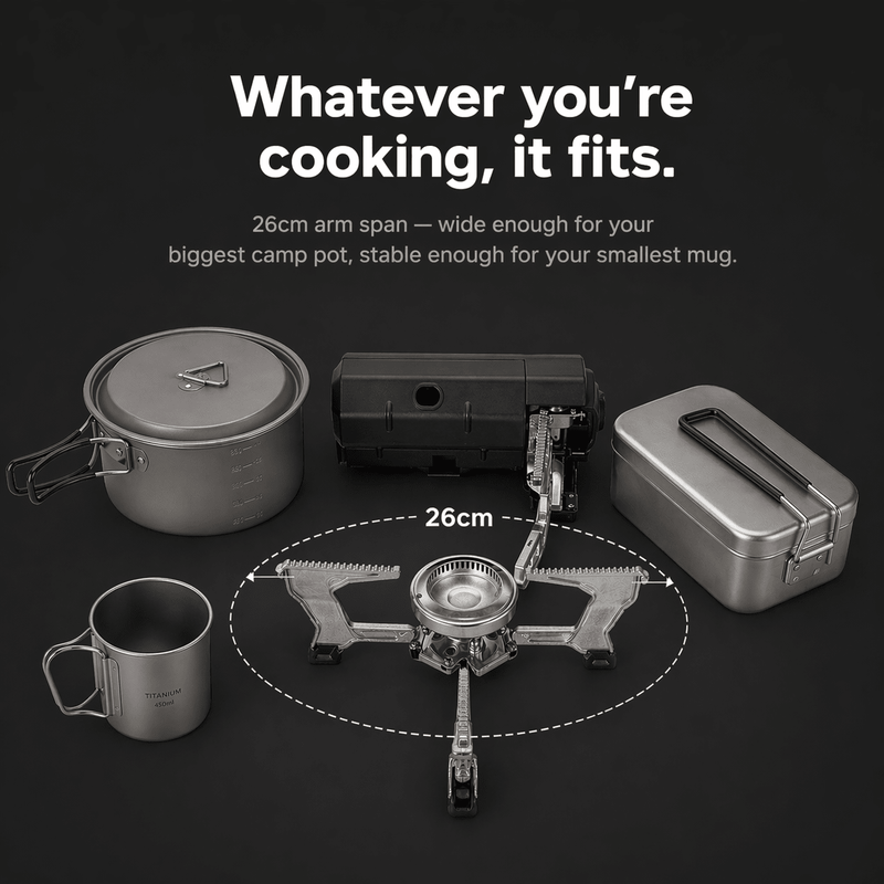 TAHAN EasyFold Camping Stove - TAHAN Outdoor - STOTH025BK
