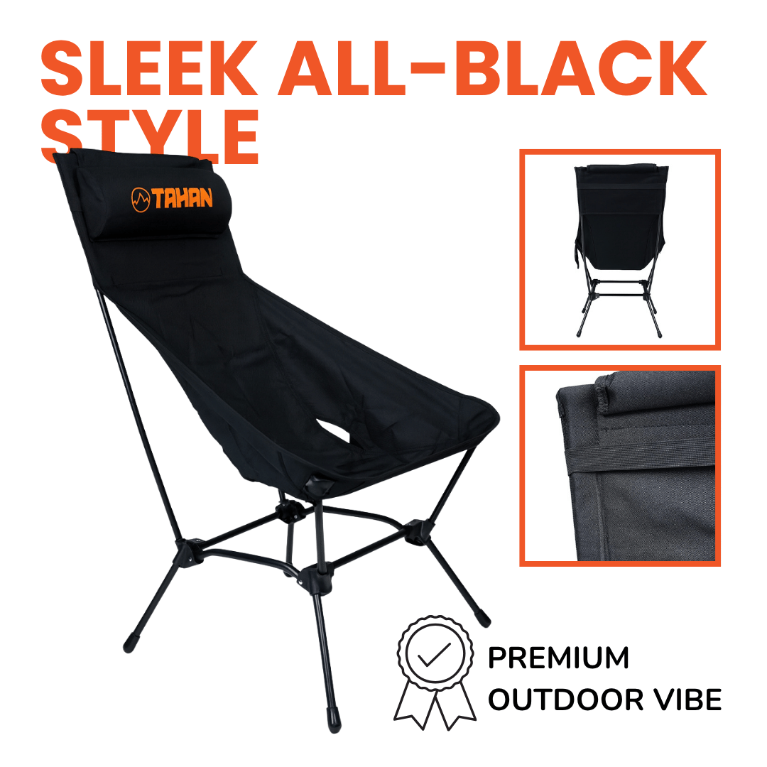 TAHAN Flexlite Highback Chair With Headrest - TAHAN Worldwide - CHATH095BK