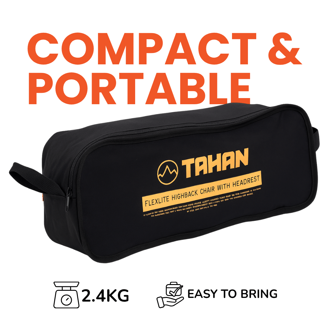 TAHAN Flexlite Highback Chair With Headrest - TAHAN Worldwide - CHATH095BK