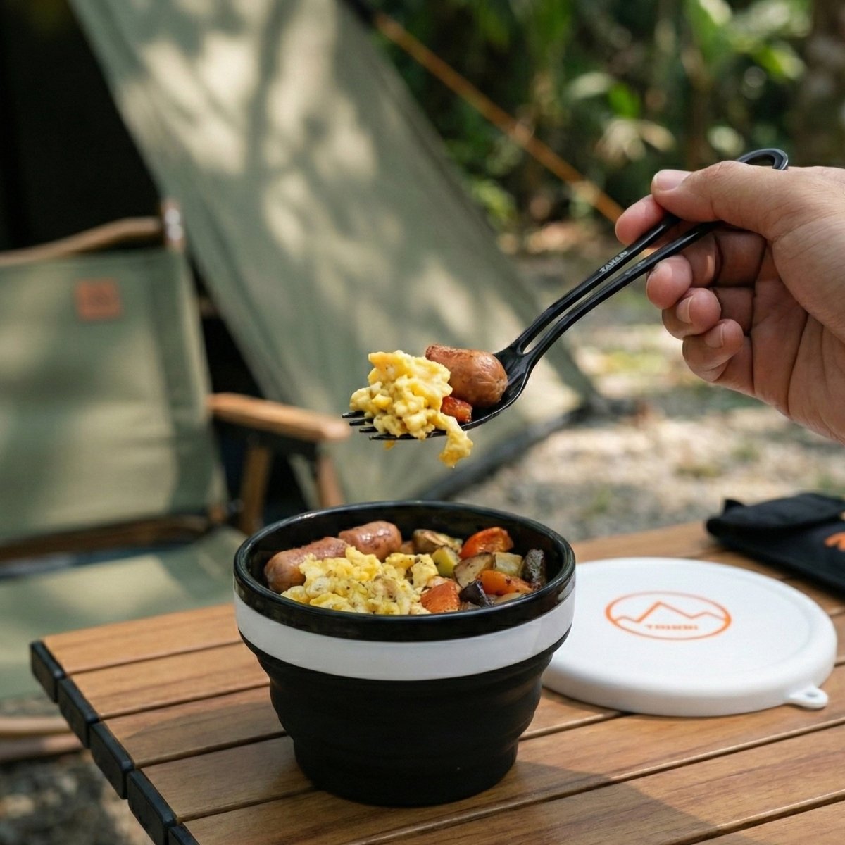 TAHAN GoCamp Collapsible Silicone Bowl - TAHAN Outdoor - BOWTH550BK