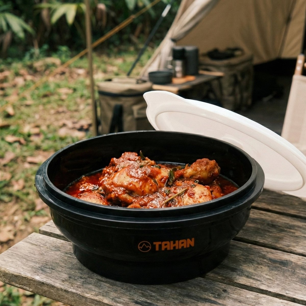 TAHAN GoCamp Collapsible Silicone Container - TAHAN Outdoor - SLCTH1400BK