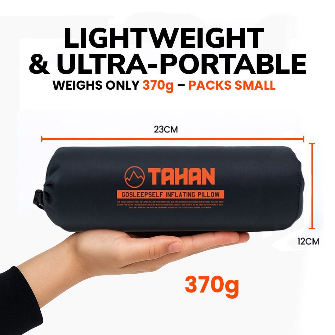 TAHAN GoSleep 5 Seconds Self Inflating Pillow - TAHAN Worldwide - PILTH046BK