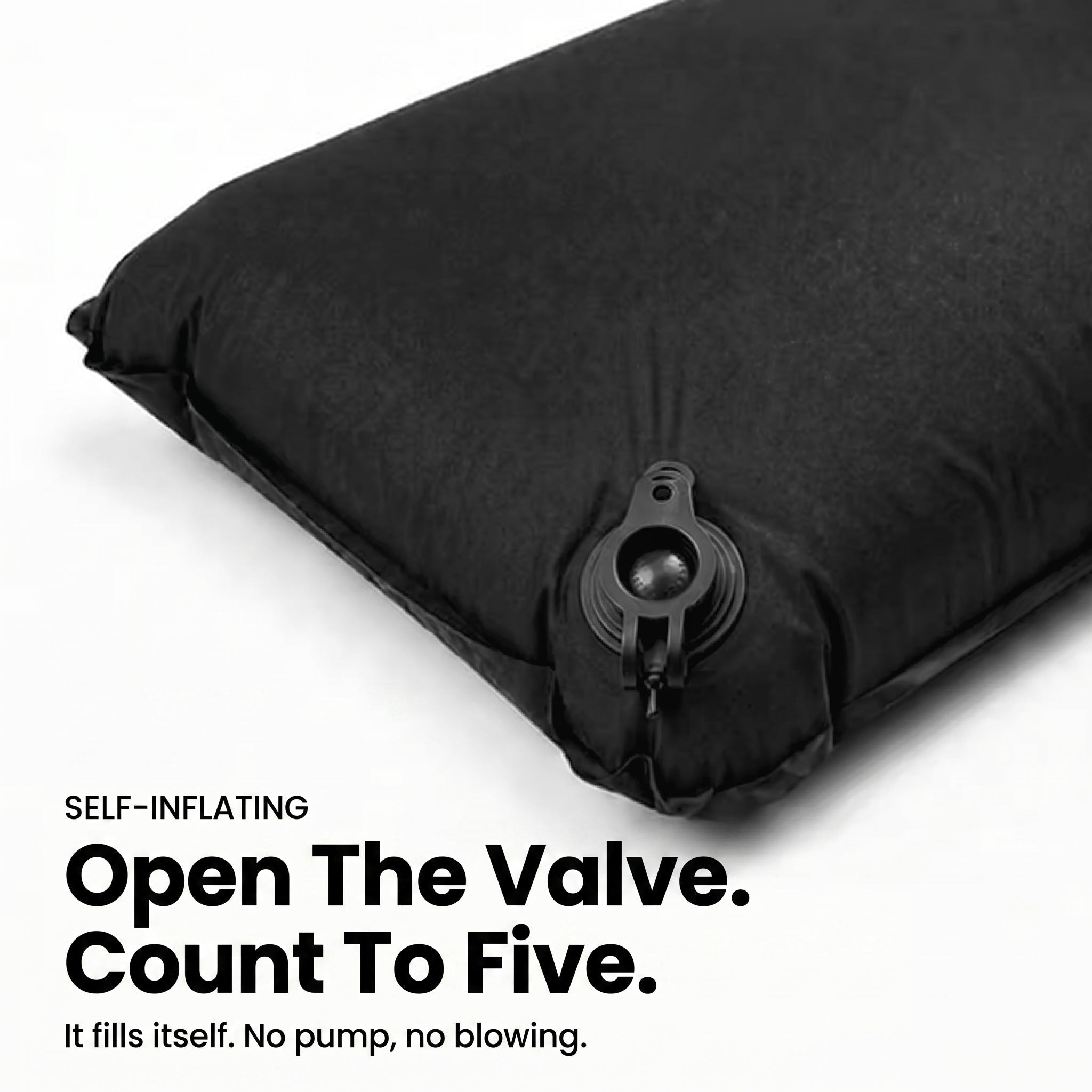 TAHAN GoSleep 5 Seconds Self Inflating Pillow - TAHAN Outdoor - PILTH046BK