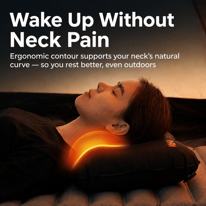TAHAN GoSleep 5 Seconds Self Inflating Pillow - TAHAN Outdoor - PILTH046BK