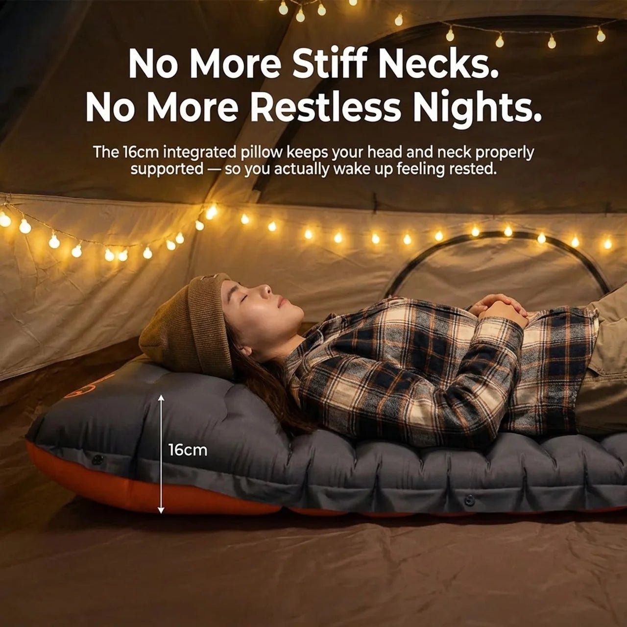 TAHAN Panthera Inflatable Sleeping Pad - TAHAN Outdoor - PADTH010BK