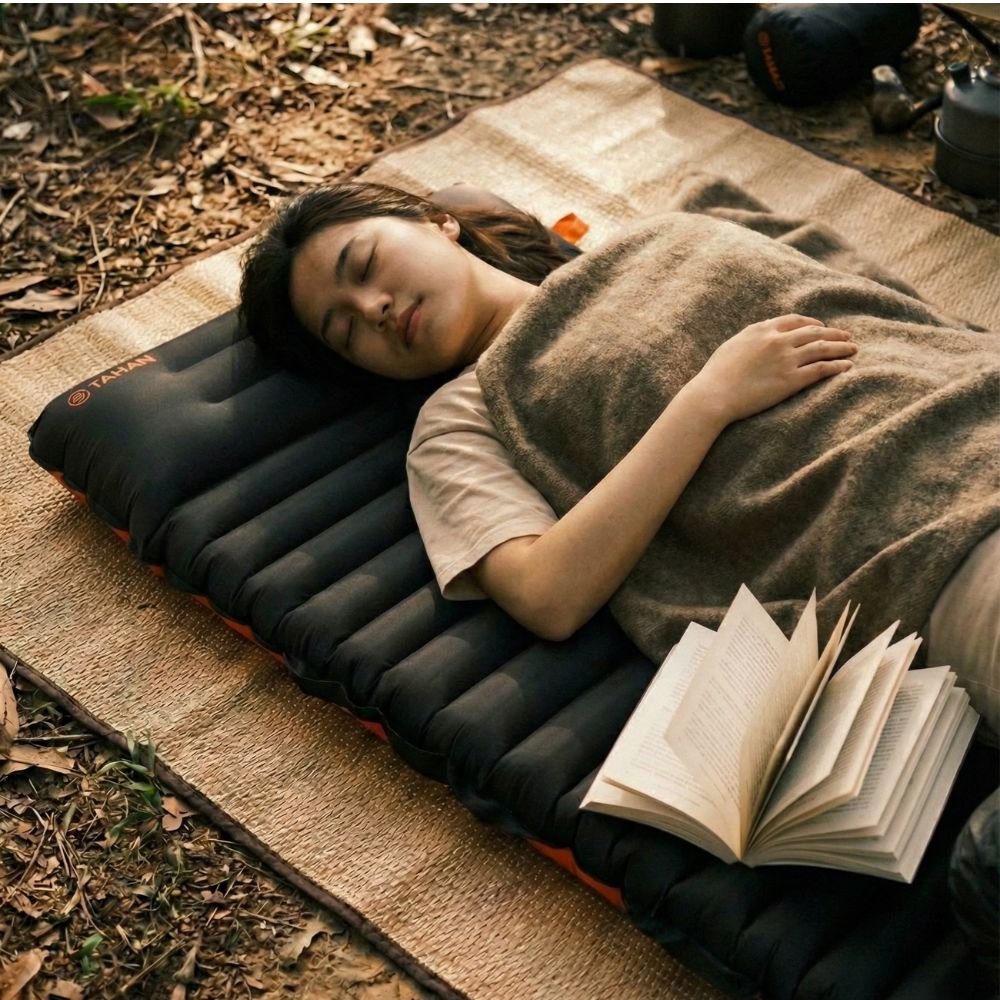 TAHAN Panthera Inflatable Sleeping Pad - TAHAN Outdoor - PADTH010BK