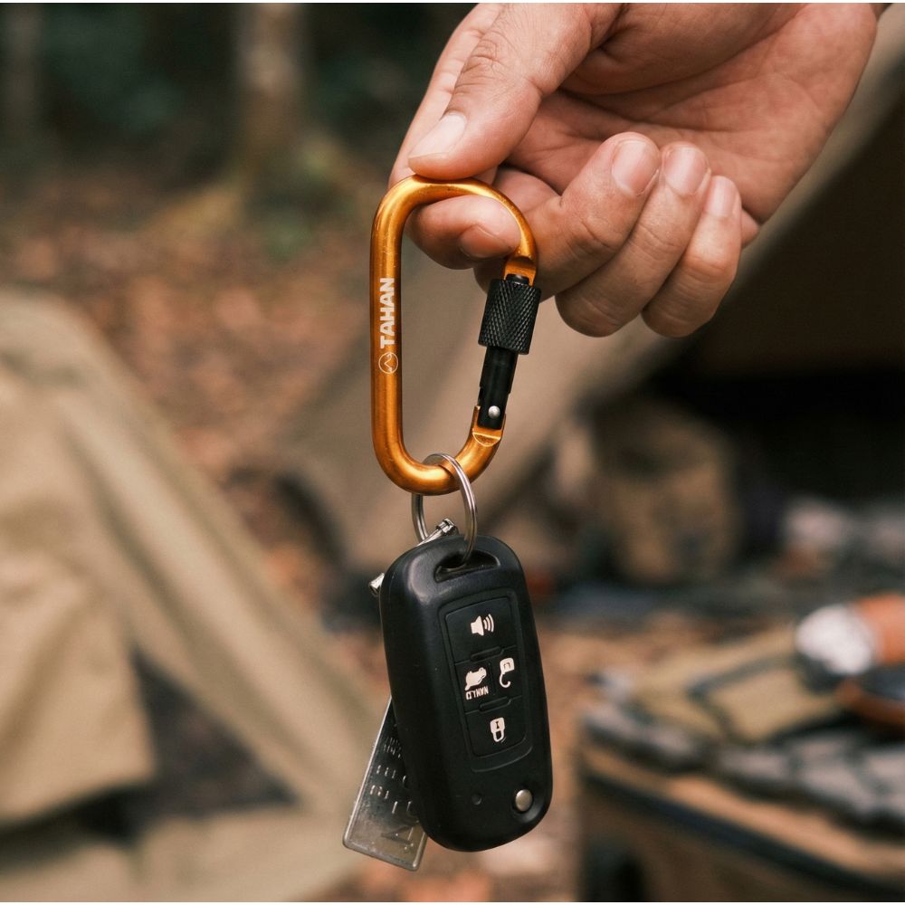 TAHAN Screwlock Carabiner [Pack of 6] - TAHAN Outdoor - SCCAR6PCSBK
