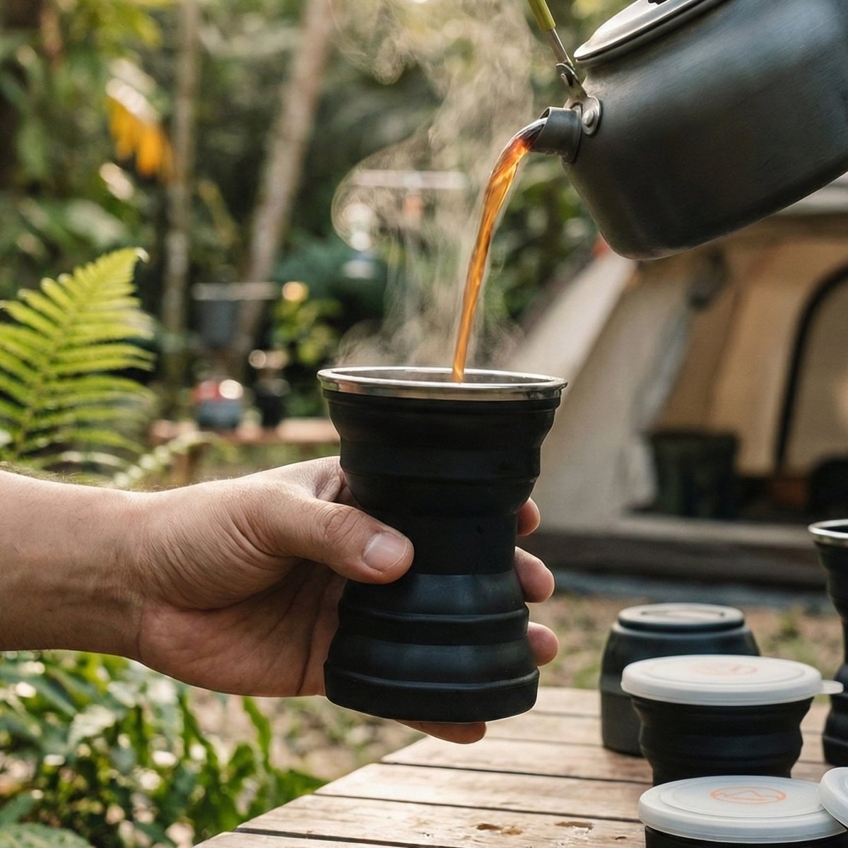 TAHAN Silicone Cup V2 - Black - TAHAN Outdoor - CUPTH320BK-V2