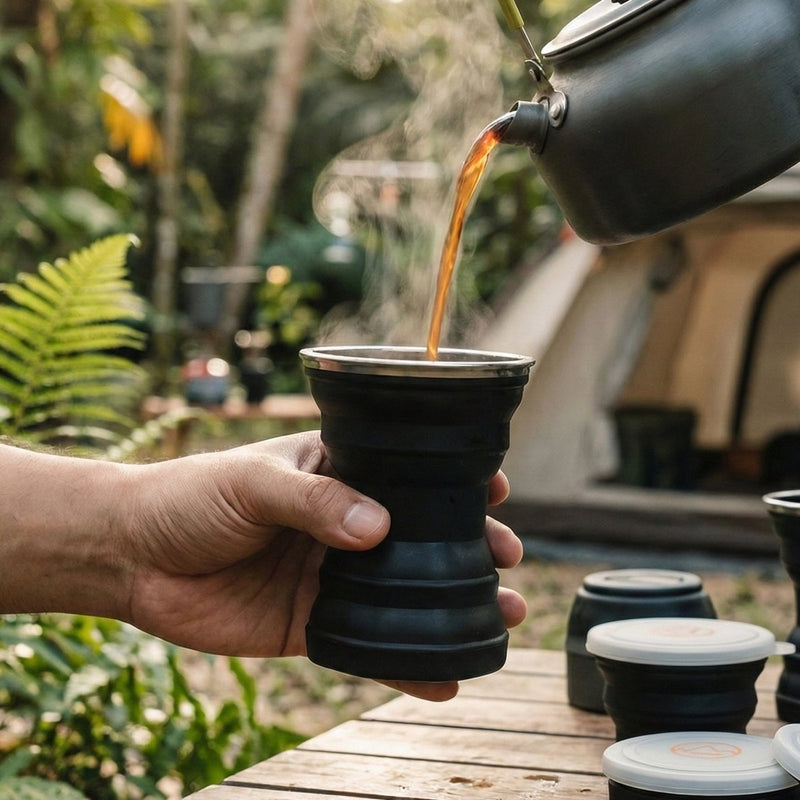 TAHAN Silicone Cup V2 - Black - TAHAN Outdoor - CUPTH320BK-V2