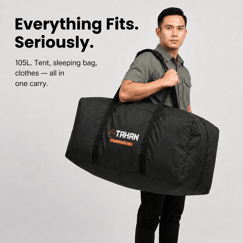 TAHAN Storage Bag 105L - TAHAN Outdoor - BAGTH105BK