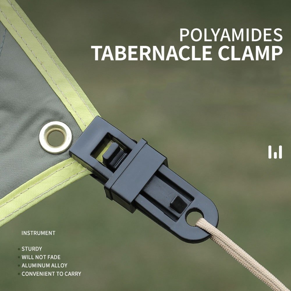 TAHAN Tarp Clip [Pack of 10] - TAHAN Worldwide - CLIP10PCBK