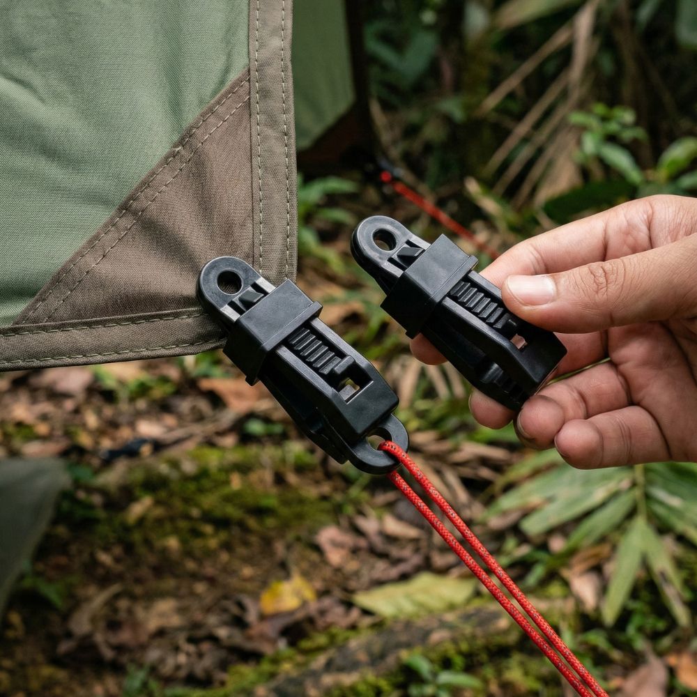 TAHAN Tarp Clip [Pack of 10] - TAHAN Outdoor - CLIP10PCBK