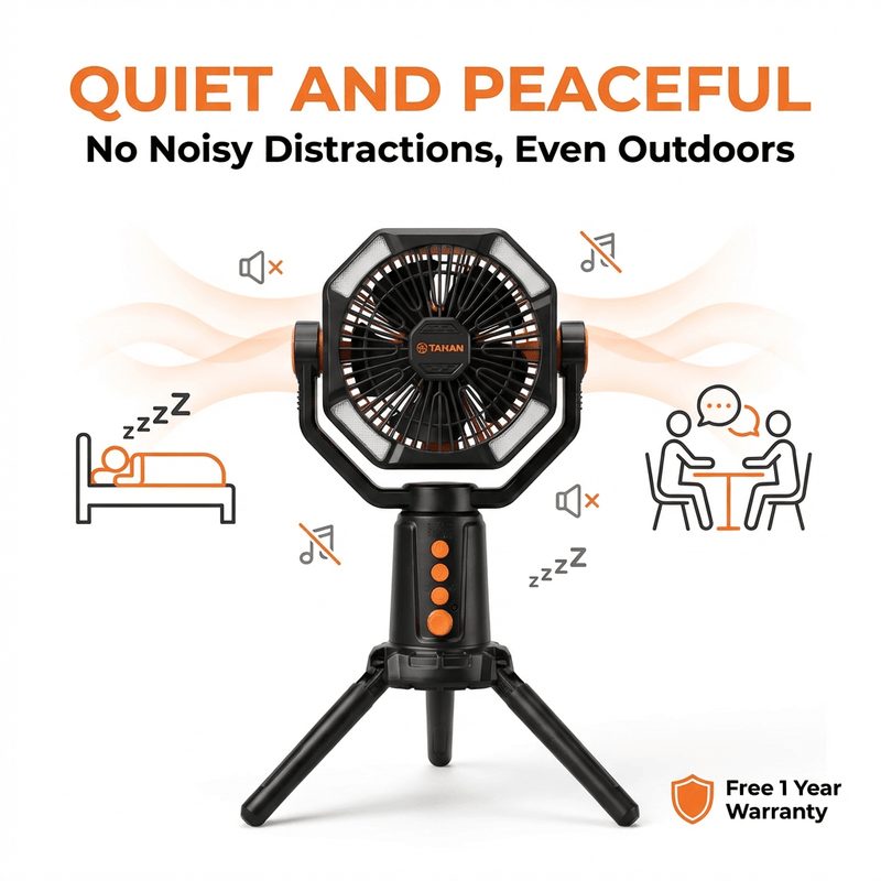 TAHAN Typhoon Dual Blade 14 Hours Battery Camping Fan - TAHAN Outdoor - FANTH16KOR