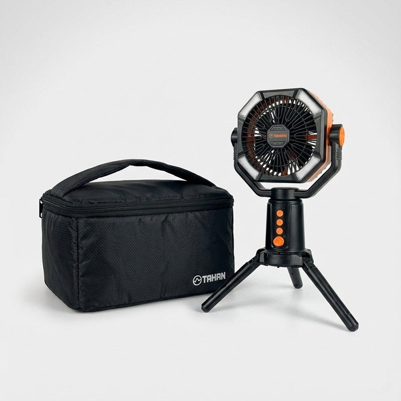 TAHAN Typhoon Dual Blade 14 Hours Battery Camping Fan - TAHAN Worldwide - COM-FANBG2PCBK