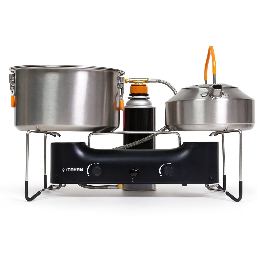 TAHAN Windmaster Double Burner Camping Stove - TAHAN Worldwide - STOTH033BK
