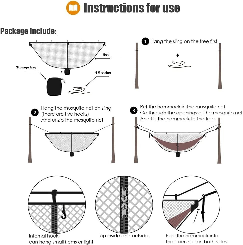 UltraShield Hammock Mosquito Net - TAHAN Worldwide - NET00034BK