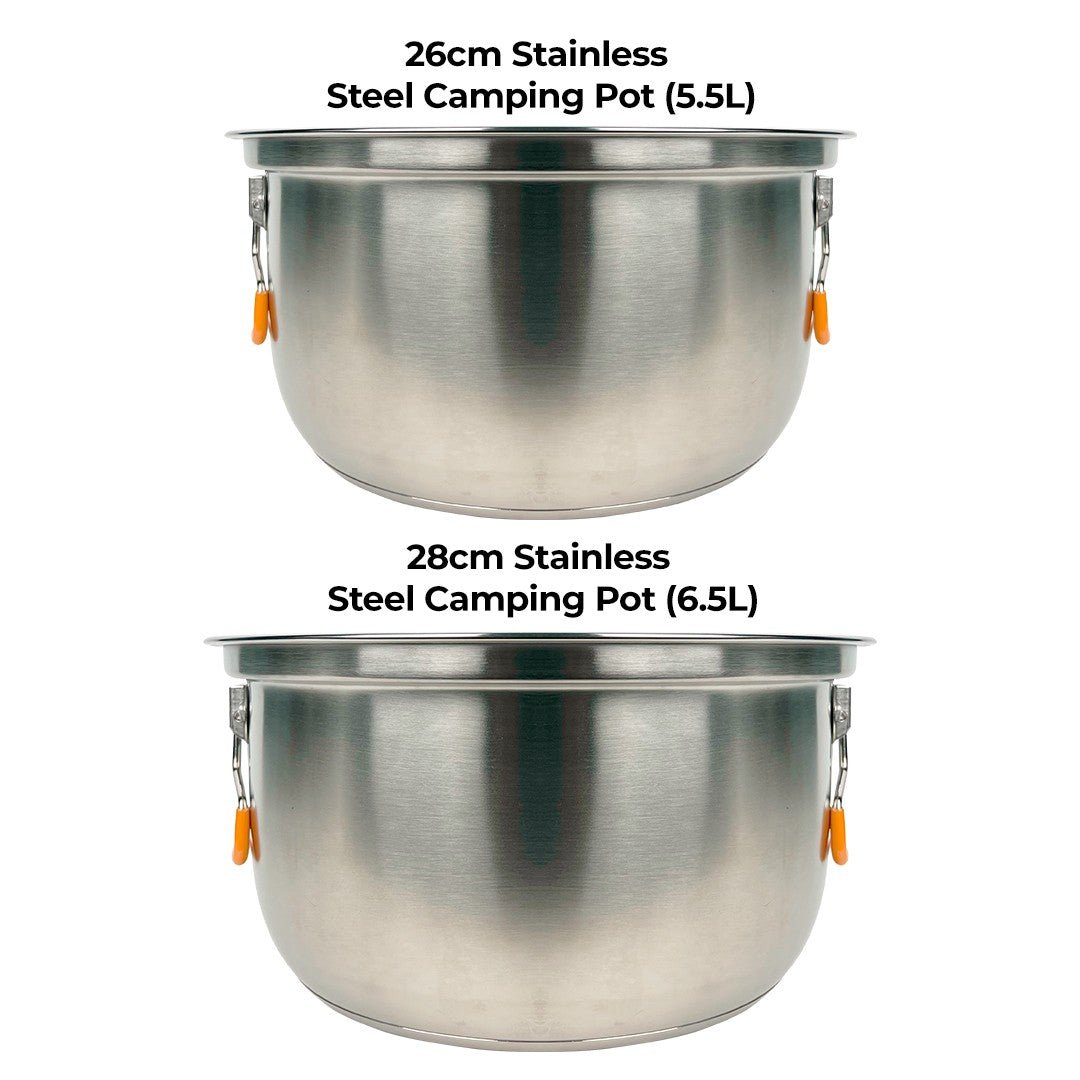 XXL ProChef Stainless Steel Cookset - 3 Piece (6 - 8pax) - TAHAN Worldwide - COM-COO003PCSS