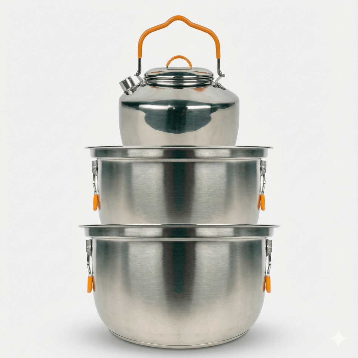 XXL ProChef Stainless Steel Cookset - 3 Piece (6 - 8pax) - TAHAN Worldwide - COM-COO003PCSS