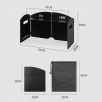 Foldable Outdoor Windshield 4 Fold with Top new storage size