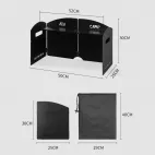 Foldable Outdoor Windshield 4 Fold with Top new storage size