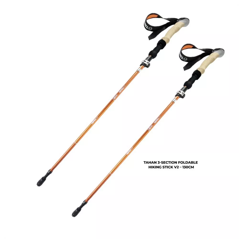 TAHAN 3 Section Foldable Hiking Stick V2 130cm Combo