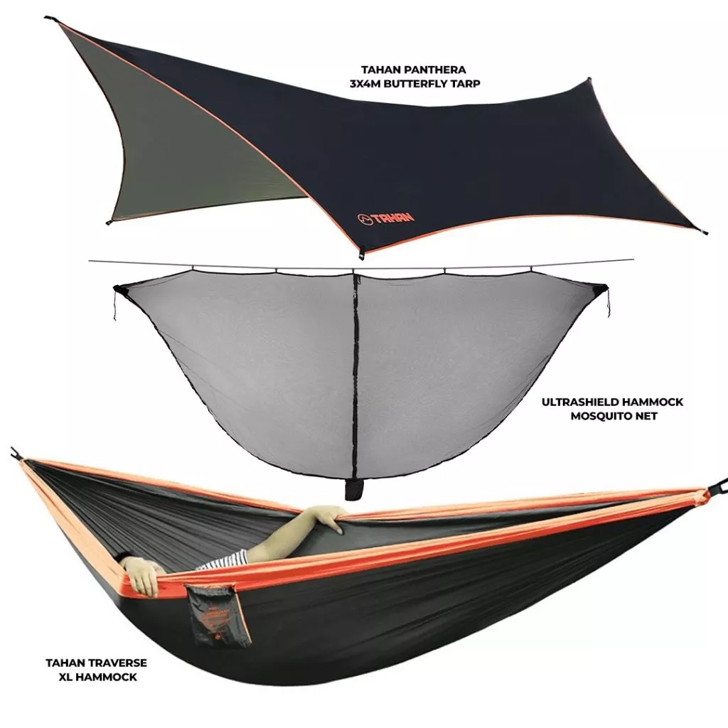 TAHAN Cocoon Combo | TAHAN TAHAN Cocoon Combo, TAHAN, hammock tarp net combo 1,