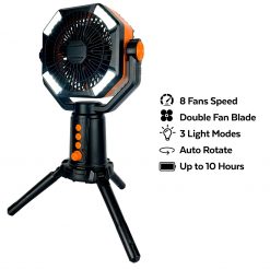 TAHAN Typhoon Dual Blade 14 Hours Battery Camping Fan