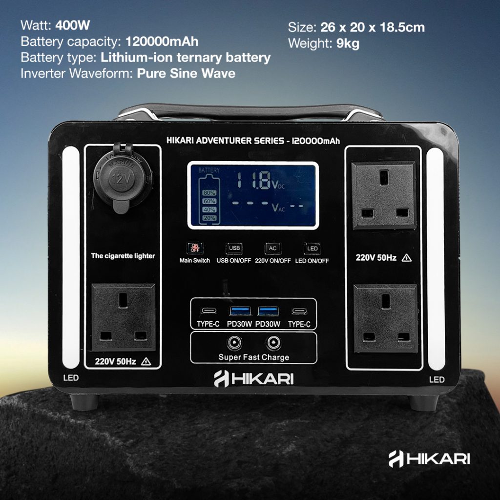 Hikari Adventurer 120000mAh Power Station | TAHAN Hikari Adventurer 120000mAh Power Station, TAHAN, hikari adventurer 120000mah power station front2,
