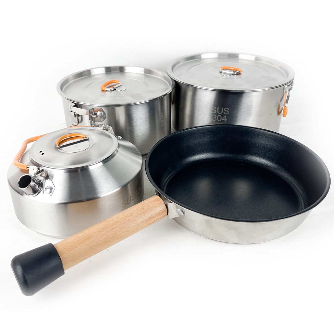 [COMBO DEALS] Camping Cooking Bundle, TAHAN, pro chef stainless steel outdoor cookset main 1 1 1,