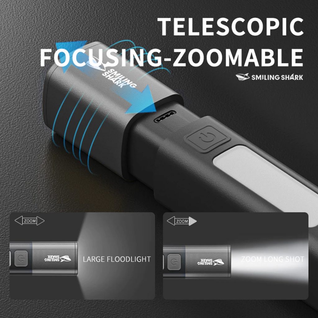 SMILING SHARK Multi-Use Rechargeable Torch with Hook | TAHAN SMILING SHARK Multi-Use Rechargeable Torch with Hook, TAHAN, smiling shark multi use rechargeable torch with hook 10,
