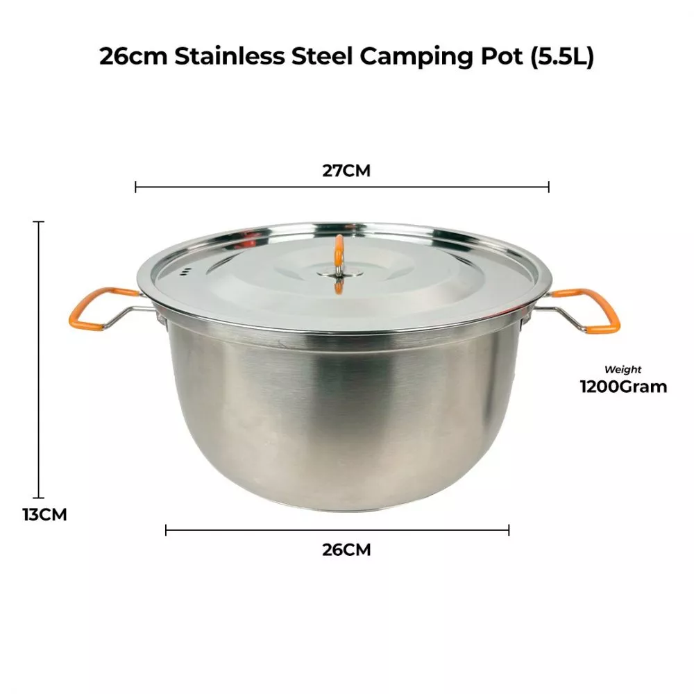 stainless-steel-camping-cookset-26cm-size stainless-steel-camping-cookset-26cm-size