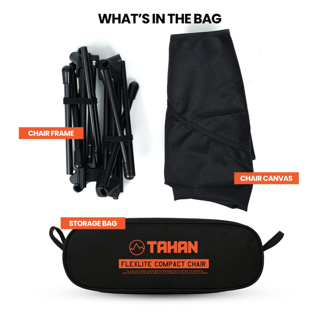 TAHAN Flexlite Compact Chair, TAHAN, tahan flexlite compact chair bag,