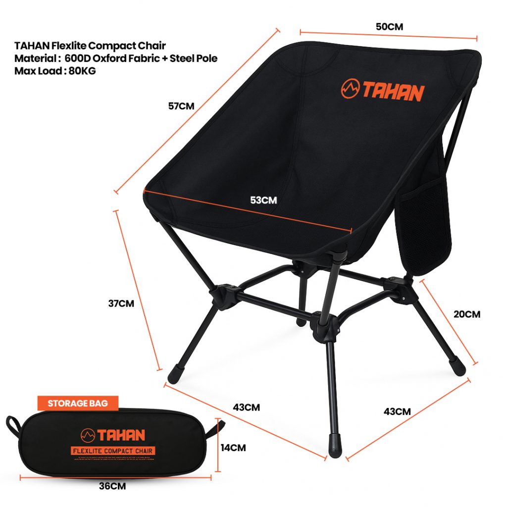 TAHAN Flexlite Compact Chair, TAHAN, tahan flexlite compact chair size 1,